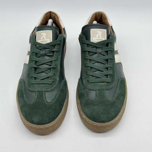 Rieker Evolution Mens Size 42 US 9 Green Leather Low Top Sneakers Gum Sole - Picture 6 of 16